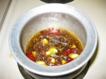 preparation of tamarind rice paste